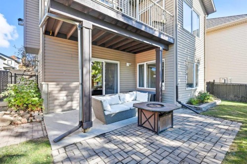 155 Sunset Close, Cochrane, AB - Outdoor With Deck Patio Veranda With Exterior