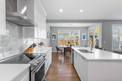 240 Cranbrook Circle Se, Calgary, AB - Indoor Photo Showing Kitchen With Double Sink With Upgraded Kitchen