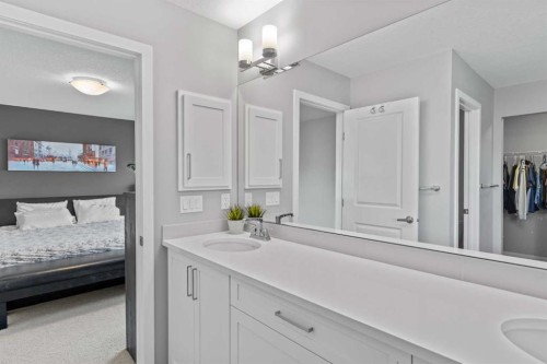 240 Cranbrook Circle Se, Calgary, AB - Indoor Photo Showing Bedroom