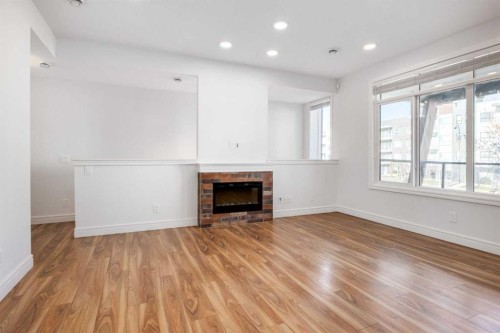 4341 Seton Drive Se, Calgary, AB - Indoor With Fireplace