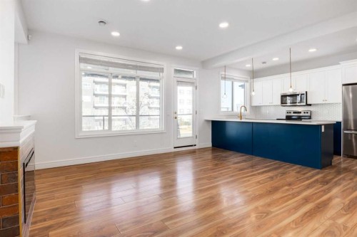 4341 Seton Drive Se, Calgary, AB - Indoor Photo Showing Kitchen With Stainless Steel Kitchen With Upgraded Kitchen