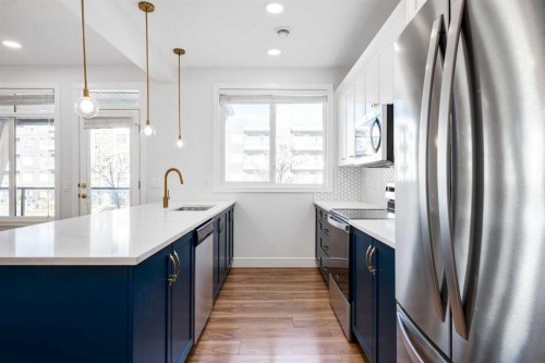 4341 Seton Drive Se, Calgary, AB - Indoor Photo Showing Kitchen With Stainless Steel Kitchen With Upgraded Kitchen