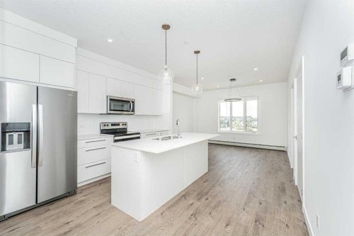 1305-60 Skyview Ranch Road Ne, Calgary, AB - Indoor Photo Showing Kitchen With Stainless Steel Kitchen With Upgraded Kitchen