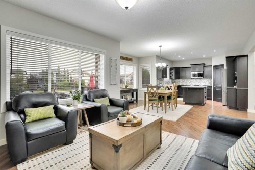 142 Luxstone View Sw, Airdrie, AB - Indoor Photo Showing Living Room