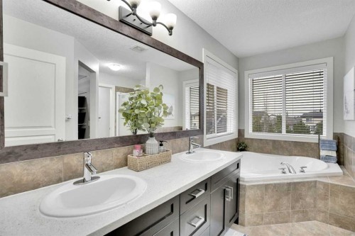 142 Luxstone View Sw, Airdrie, AB - Indoor Photo Showing Bathroom