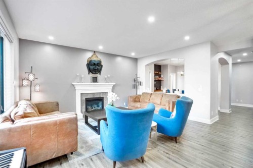70 Royal Ridge Manor Nw, Calgary, AB - Indoor With Fireplace