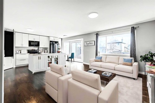 60 Cimarron Meadows Road, Okotoks, AB - Indoor Photo Showing Living Room