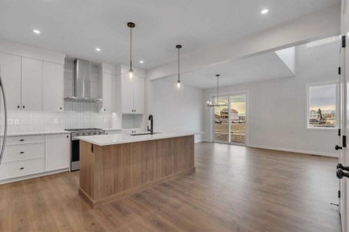 31 Sugarsnap Gardens Se, Calgary, AB - Indoor Photo Showing Kitchen With Upgraded Kitchen