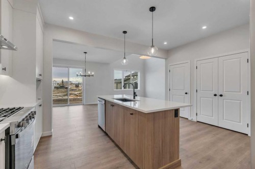 31 Sugarsnap Gardens Se, Calgary, AB - Indoor Photo Showing Kitchen With Upgraded Kitchen