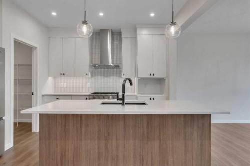 31 Sugarsnap Gardens Se, Calgary, AB - Indoor Photo Showing Kitchen With Upgraded Kitchen