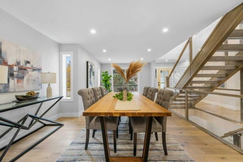 711 Mckenzie Lake Bay Se, Calgary, AB - Indoor Photo Showing Dining Room