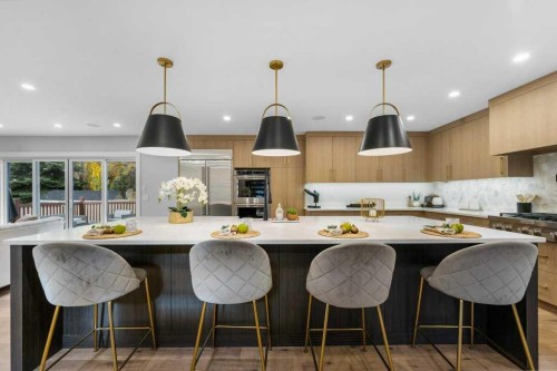 711 Mckenzie Lake Bay Se, Calgary, AB - Indoor Photo Showing Dining Room