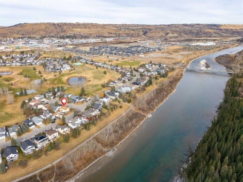 301 Riverview Green, Cochrane, AB - Outdoor With Body Of Water With View