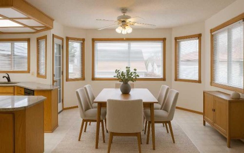 301 Riverview Green, Cochrane, AB - Indoor Photo Showing Dining Room