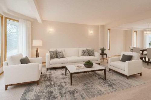 301 Riverview Green, Cochrane, AB - Indoor Photo Showing Living Room