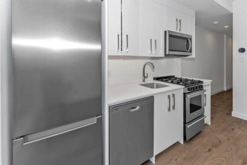 305-110 18A Street Nw, Calgary, AB - Indoor Photo Showing Kitchen With Upgraded Kitchen