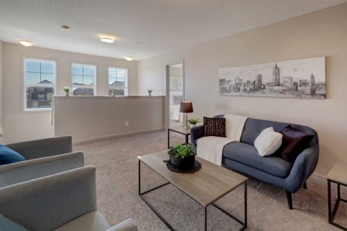 66 Evanscrest Terrace Nw, Calgary, AB - Indoor Photo Showing Living Room