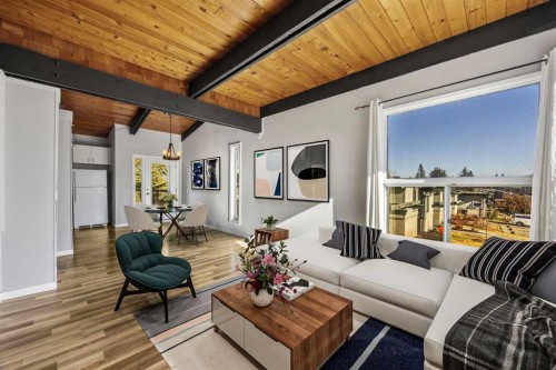 27A-333 Braxton Place Sw, Calgary, AB - Indoor Photo Showing Living Room