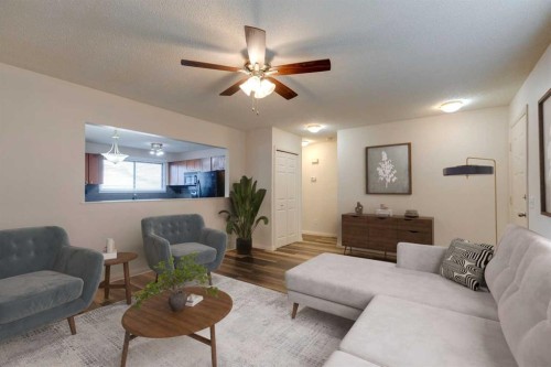 1311 68 Street Ne, Calgary, AB - Indoor Photo Showing Living Room