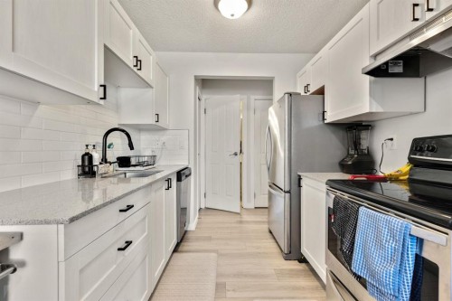 1-6412 4 Street Ne, Calgary, AB - Indoor Photo Showing Kitchen With Stainless Steel Kitchen