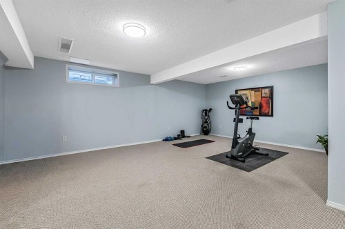 63 Bridlecreek Terrace Sw, Calgary, AB - Indoor Photo Showing Gym Room
