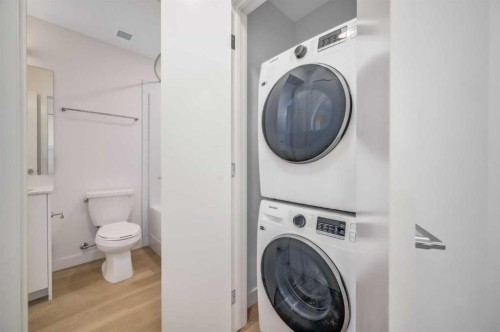 2110-8500 19 Avenue Se, Calgary, AB - Indoor Photo Showing Laundry Room