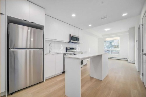 2110-8500 19 Avenue Se, Calgary, AB - Indoor Photo Showing Kitchen With Upgraded Kitchen