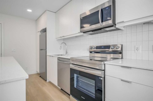 2110-8500 19 Avenue Se, Calgary, AB - Indoor Photo Showing Kitchen