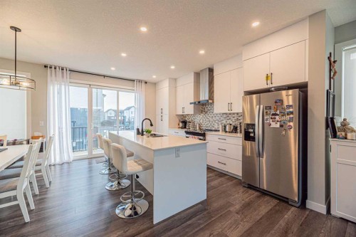 71 Skyview Ranch Avenue Ne, Calgary, AB - Indoor Photo Showing Kitchen With Stainless Steel Kitchen With Upgraded Kitchen