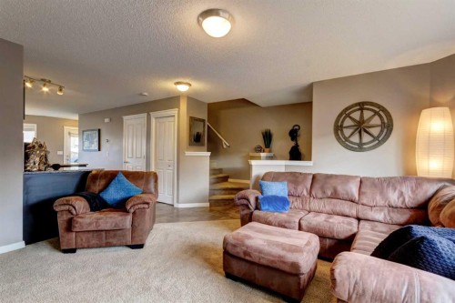 207 Cranford Crescent Se, Calgary, AB - Indoor Photo Showing Living Room