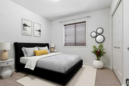 45 Everglen Crescent Sw, Calgary, AB - Indoor Photo Showing Bedroom