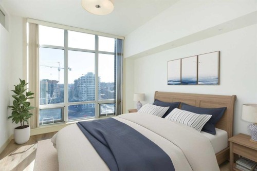 1006-530 12 Avenue Sw, Calgary, AB - Indoor Photo Showing Bedroom