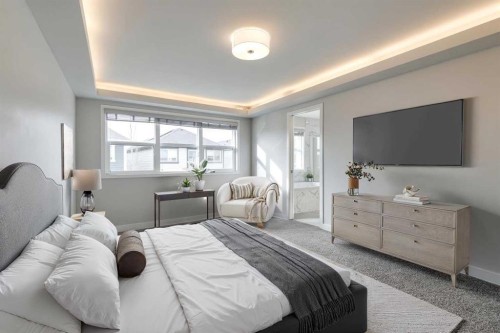 57 Magnolia Heath Se, Calgary, AB - Indoor Photo Showing Bedroom