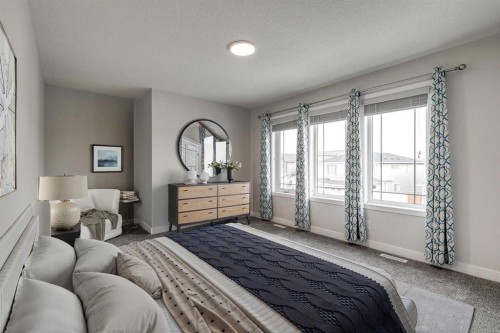 57 Magnolia Heath Se, Calgary, AB - Indoor Photo Showing Bedroom
