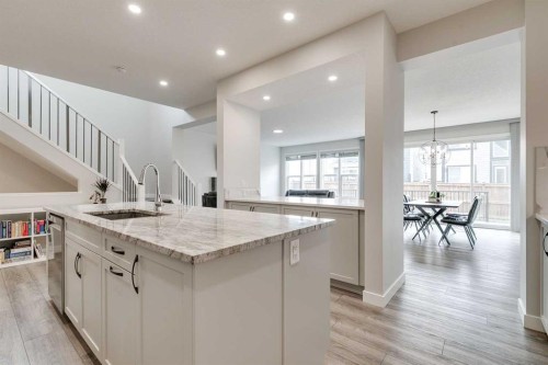 57 Magnolia Heath Se, Calgary, AB - Indoor Photo Showing Kitchen With Upgraded Kitchen