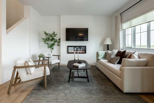 506 Ranch Green, Strathmore, AB - Indoor Photo Showing Living Room