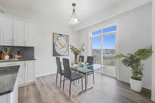 1096 Hillcrest Lane Sw, Airdrie, AB - Indoor Photo Showing Dining Room