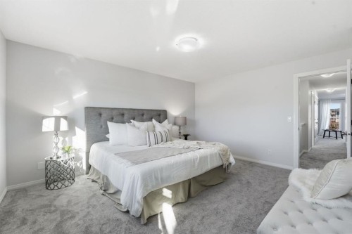 1096 Hillcrest Lane Sw, Airdrie, AB - Indoor Photo Showing Bedroom