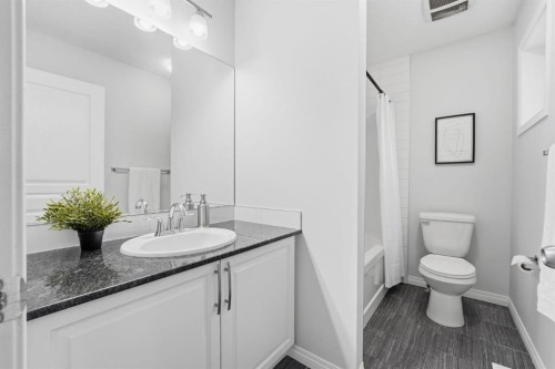 1096 Hillcrest Lane Sw, Airdrie, AB - Indoor Photo Showing Bathroom