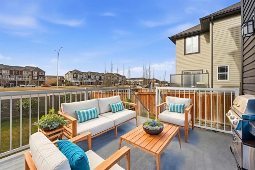 1096 Hillcrest Lane Sw, Airdrie, AB - Outdoor With Deck Patio Veranda With Exterior