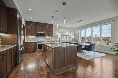 51 Cimarron Springs Circle, Okotoks, AB - Indoor Photo Showing Kitchen With Stainless Steel Kitchen With Upgraded Kitchen