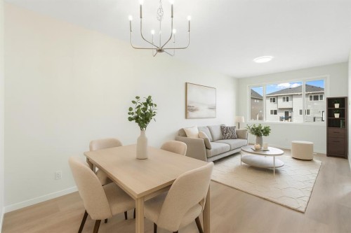 135 Creekview Gardens Sw, Calgary, AB - Indoor Photo Showing Dining Room