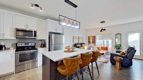 132 Legacy Point Se, Calgary, AB - Indoor Photo Showing Kitchen With Stainless Steel Kitchen