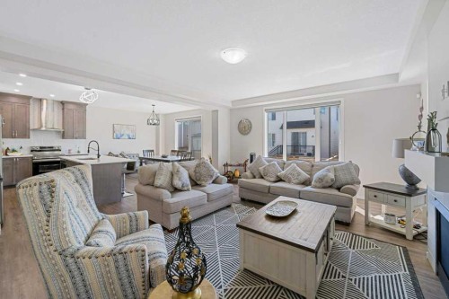2091 Windbury Crescent Sw, Airdrie, AB - Indoor Photo Showing Living Room