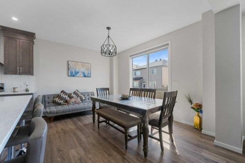 2091 Windbury Crescent Sw, Airdrie, AB - Indoor Photo Showing Dining Room