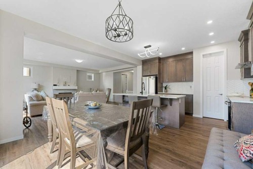 2091 Windbury Crescent Sw, Airdrie, AB - Indoor Photo Showing Dining Room