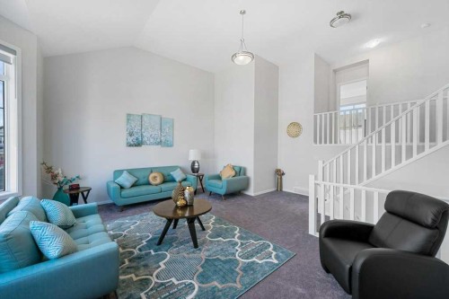 2091 Windbury Crescent Sw, Airdrie, AB - Indoor Photo Showing Living Room