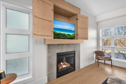 67 Walden Road, Calgary, AB - Indoor Photo Showing Living Room With Fireplace