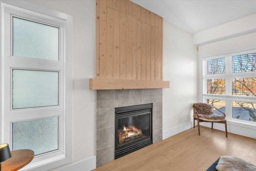 67 Walden Road, Calgary, AB - Indoor Photo Showing Living Room With Fireplace
