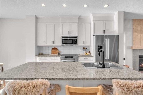 67 Walden Road, Calgary, AB - Indoor Photo Showing Kitchen With Double Sink With Upgraded Kitchen
